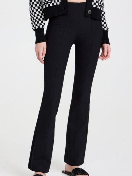 rag & bone Pants - Rag & Bone Simone Stretch Cotton Twill Flared Pants Black Size 4